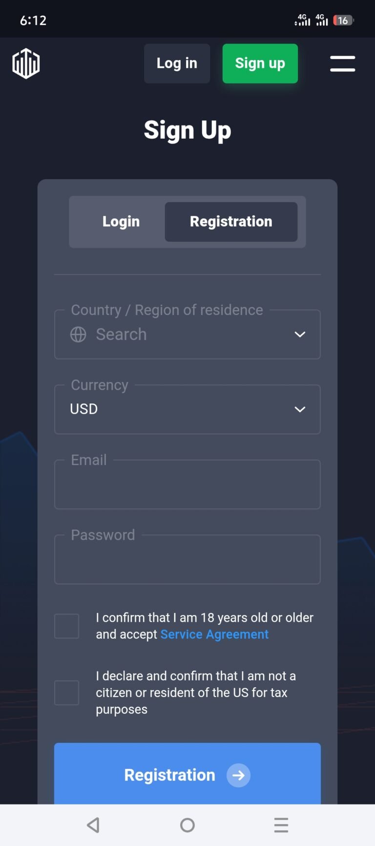 quotex login, sign up