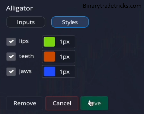 Color and Width Settings